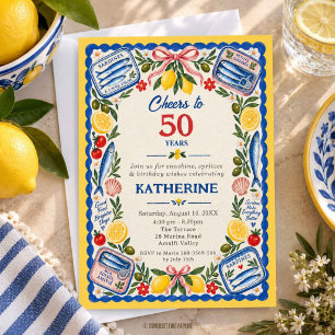 Cartes d'anniversaire Méditerranéen Sardines et Ci