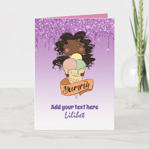 Cartes d'anniversaire Melanin Princess pour tous l