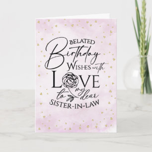 Cartes d'anniversaire minimalistes en retard pour