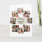 Cartes d'anniversaire Moderne Violet 10 Collage de (Devant)