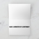 CARTES D'ANNIVERSAIRE MONSTER CAR (Intérieur)