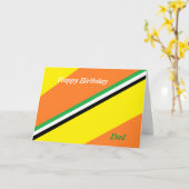 Cartes d'anniversaire papa (Fleur jaune)