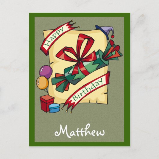 Cartes d'anniversaire personnalisables (Devant)