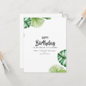 Cartes d'anniversaire personnalisées - Créateur de (Devant/Arrière en situation)