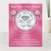 Cartes d'anniversaire pour elle, maman, femme, soe (Devant)