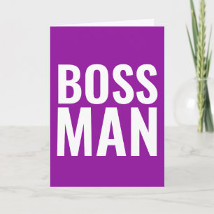 CARTES D'ANNIVERSAIRE POUR LE BOSS ! BOSS MAN