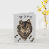 Cartes d'anniversaire pour les animaux (Fleur jaune)