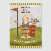 Cartes d'anniversaire pour papa golfeur (Devant)
