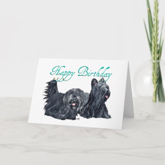 Cartes d'anniversaire pour Terrier Skye (Devant)