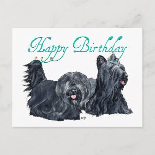 Cartes d'anniversaire pour Terrier Skye