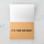 CARTES D'ANNIVERSAIRE RETRO AMUSANTES, CHIEN CHAUD (Intérieur)