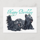 Cartes d'anniversaire Skye Terrier (Devant)