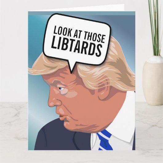 CARTES D'ANNIVERSAIRE TRUMP FUNNY (Devant)