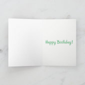 Cartes d'anniversaire vertes (Intérieur)