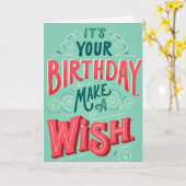 Cartes d'anniversaire vertes (Fleur jaune)