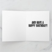 CARTES D'ANNIVERSAIRE VOITURE CLASSIQUE (Intérieur)