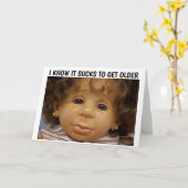 CARTES D'ANNIVERSAIRE, VOUS ÊTES ENCORE UNE DOLL (Fleur jaune)