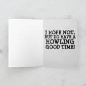 CARTES D'ANNIVERSAIRE WEREWOLF FUNNY (Intérieur)