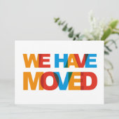 Cartes d'annonce de changement d'adresse (Debout devant)