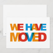 Cartes d'annonce de changement d'adresse (Devant / Derrière)