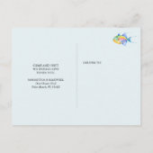 Cartes d'annonce de déménagement Poisson tropical  (Dos)