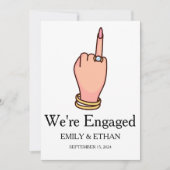 Cartes d'annonce de fiançailles (Devant)