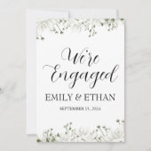 Cartes d'annonce de fiançailles (Devant)