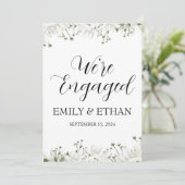 Cartes d'annonce de fiançailles (Debout devant)