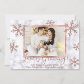 Cartes d'annonce de grossesse pour Noël avec photo (Devant)