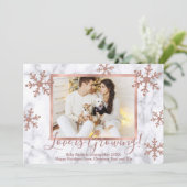 Cartes d'annonce de grossesse pour Noël avec photo (Debout devant)