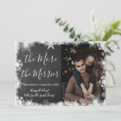 Cartes d'annonce de grossesse pour Noël avec photo (Debout devant)