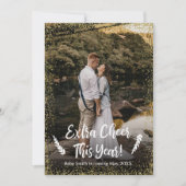 Cartes d'annonce de grossesse pour Noël avec photo (Devant)