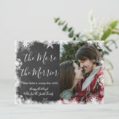 Cartes d'annonce de grossesse pour Noël avec photo (Debout devant)