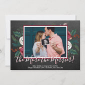 Cartes d'annonce de grossesse pour Noël avec photo (Devant)