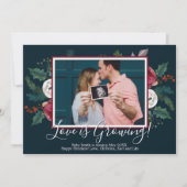 Cartes d'annonce de grossesse pour Noël avec photo (Devant)