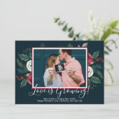 Cartes d'annonce de grossesse pour Noël avec photo (Debout devant)