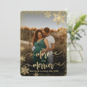 Cartes d'annonce de grossesse pour Noël avec photo (Debout devant)