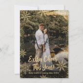 Cartes d'annonce de grossesse pour Noël avec photo (Devant)