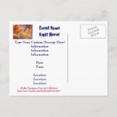 Cartes d'annonce de l'événement Holloween Celebrat (Dos)