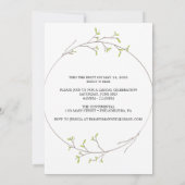 Cartes d'annonce de mariage simple "Nous nous somm (Dos)