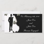 Cartes d'annonce de nos fiançailles (Devant)