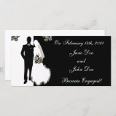 Cartes d'annonce de nos fiançailles (Devant / Derrière)