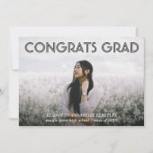 Cartes d'annonce de photo de remise de diplôme mod (Devant)