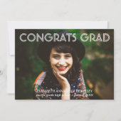 Cartes d'annonce de photo de remise de diplôme mod (Devant)