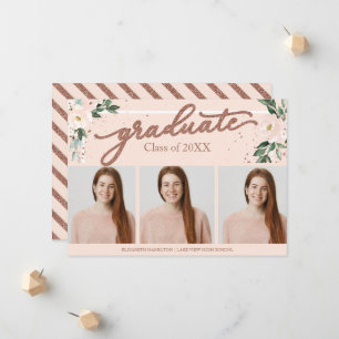 Cartes d'annonce de remise de diplôme de lycée ave
