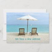 Cartes d'annonce d'une nouvelle adresse de chaises (Devant)