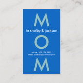 Cartes d'appel maman tendance (Dos)