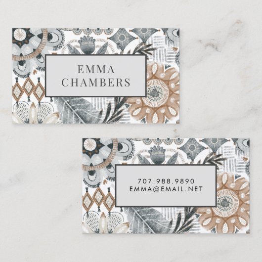 Cartes d'appel modernes (Devant / Derrière)