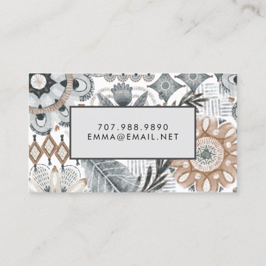 Cartes d'appel modernes (Dos)