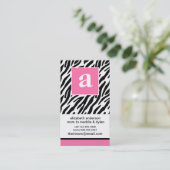 Cartes d'appel Monogram et Zebra Mommy (Debout devant)
